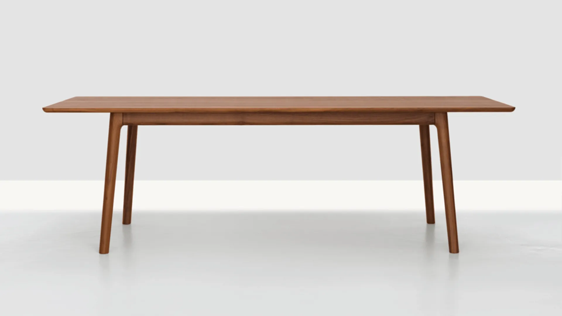 Slender rectangular wooden table Slender rectangular wooden table