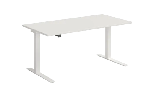 White height-adjustable desk White height-adjustable desk
