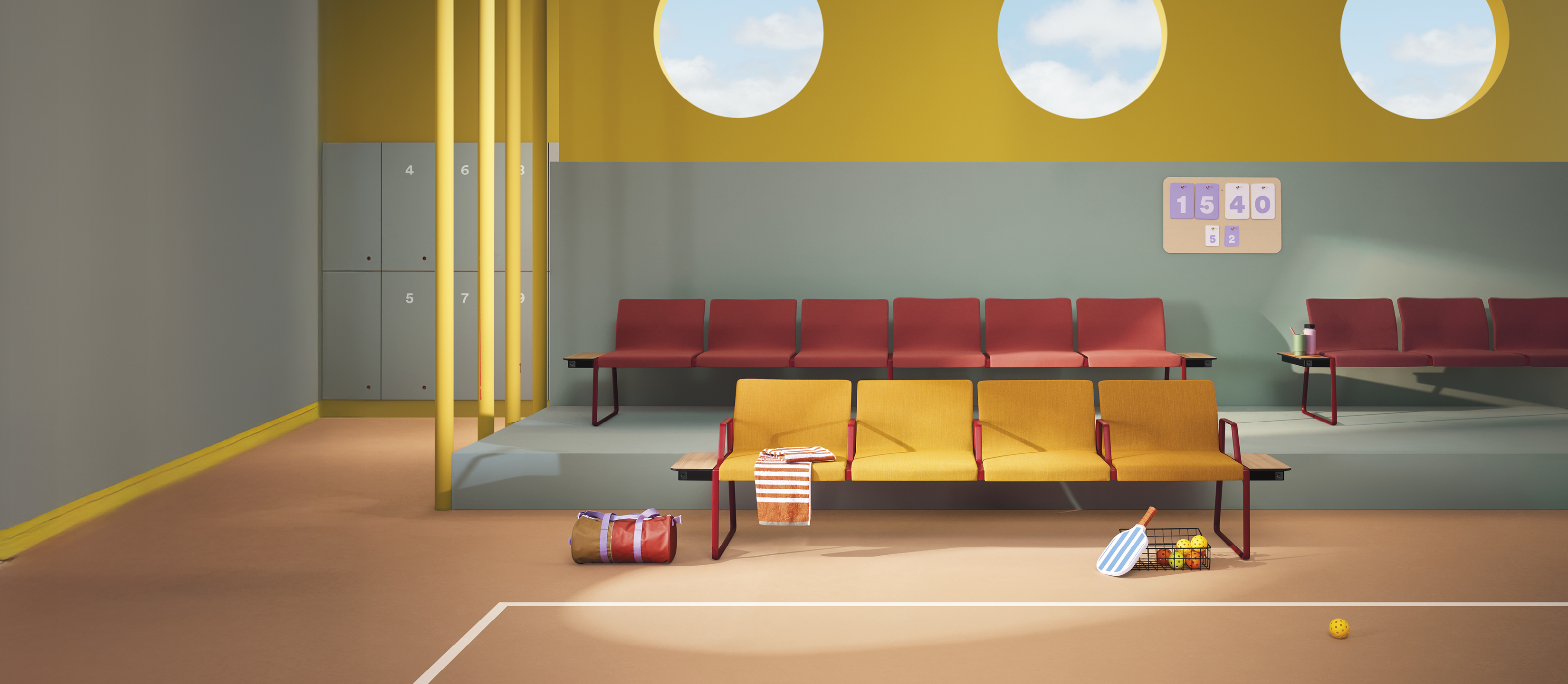 Pedrali moderne Einrichtungslandschaft