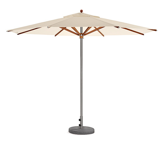 Weishäupl Trendschirm in Natur mit Betonfuß